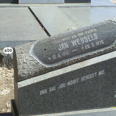 WESSELS Jan 1931-1975
