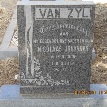 ZYL Nicolaas Johannes, van 1906-1973