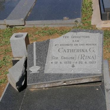 ? Catherina G. ? CROUSE 1935-1987