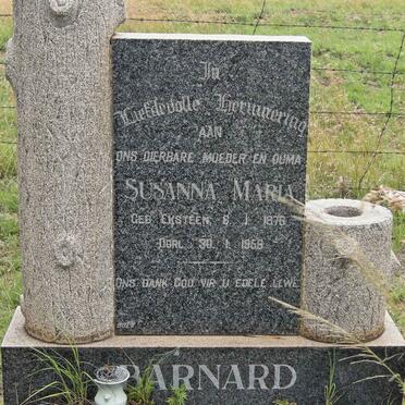 BARNARD Susanna Maria nee EKSTEEN 1876-1958