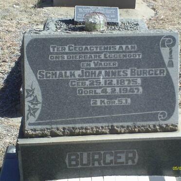BURGER Schalk Johannes 1875-1947
