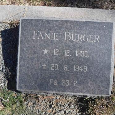 BURGER Fanie 1930-1949