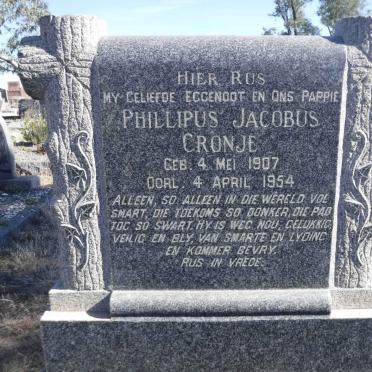 CRONJE Phillipus Jacobus 1907-1954