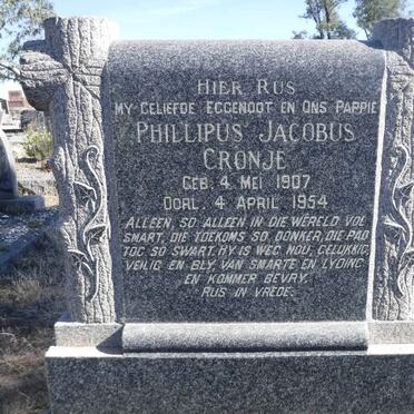 CRONJE Phillipus Jacobus 1907-1954