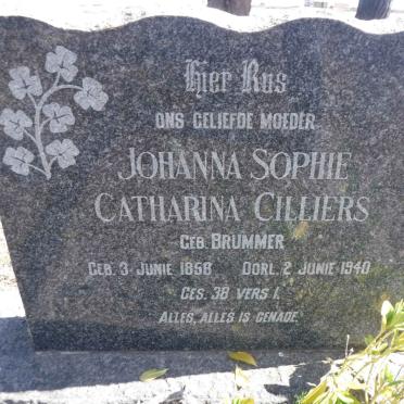 CILLIERS Johanna Sophie Catharina nee BRUMMER 1858-1940
