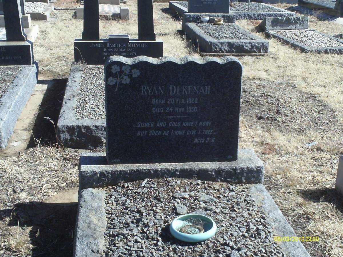 DEKENAH Ryan 1929-1950