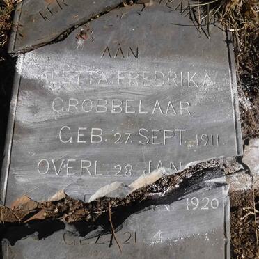 GROBBELAAR Aletta Frederika 1911-1920