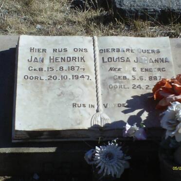 GRIESEL Jan Hendrik 1874-1947 &amp; Louisa Johanna LIEBENBERG 1887-