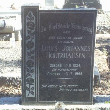 HOLTZHAUSEN Louis Johannes 1934-1955