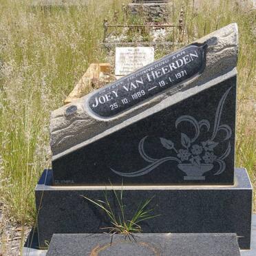 HEERDEN Joey, van 1889-1971