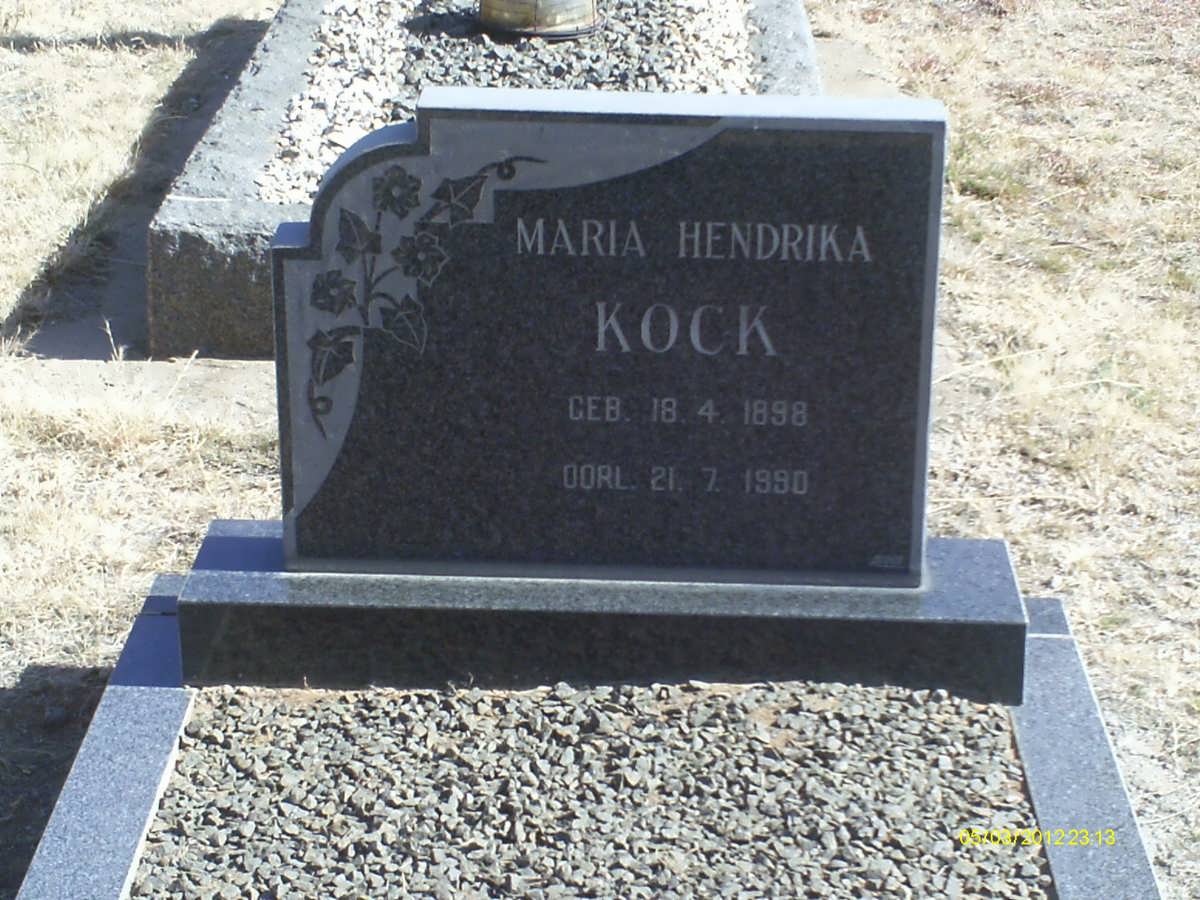 KOCK Maria Hendrika 1898-1990