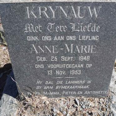 KRYNAUW Anne-Marie 1948-1953