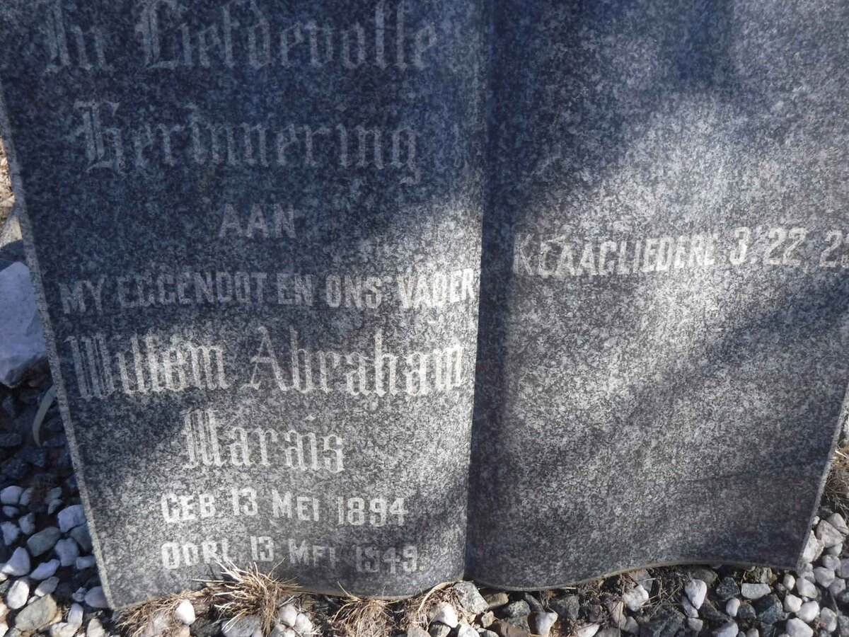 MARAIS Willem Abraham 1894-1949