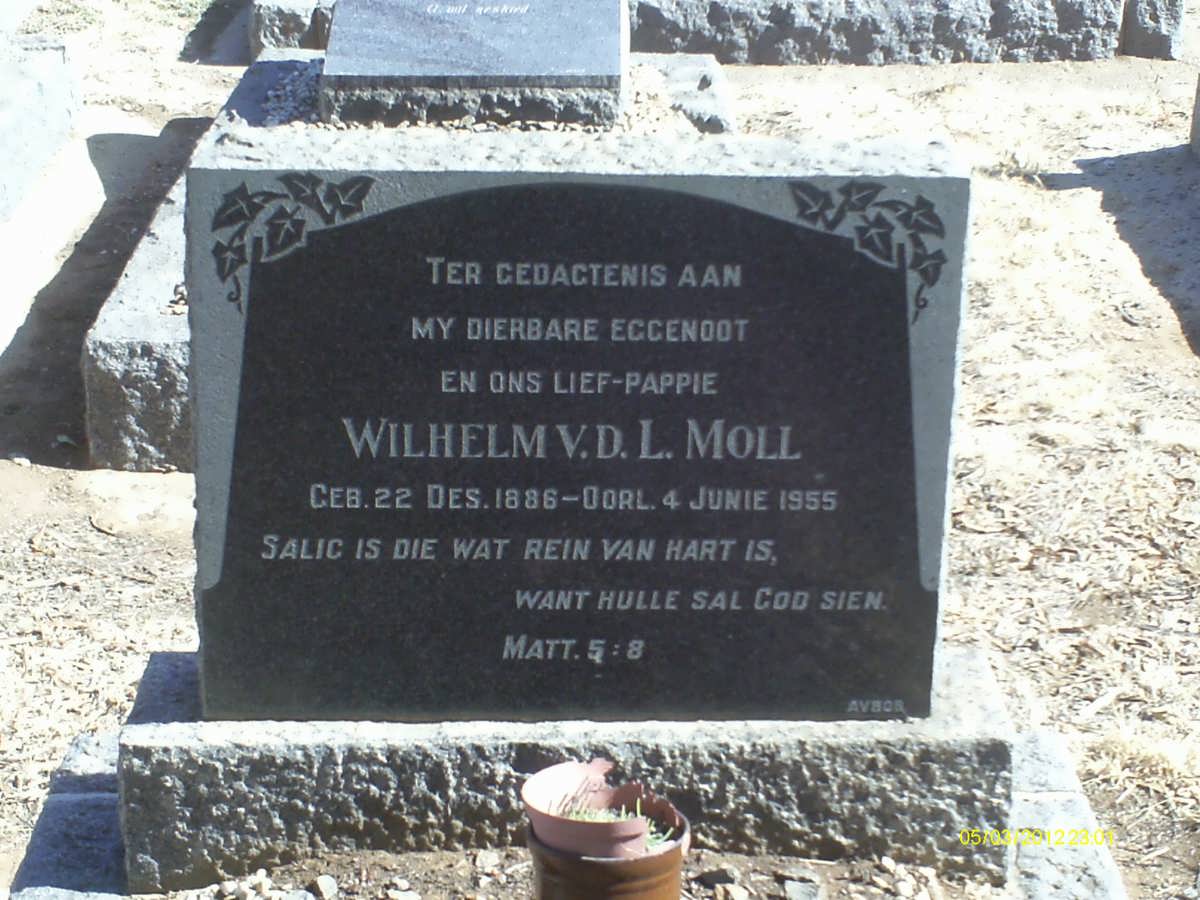 MOLL Wilhelm v.d. L. 1886-1955