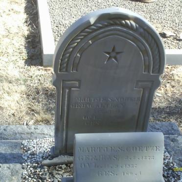 NORTJE Martje S. nee WALTMAN 1907-1935 :: COETZEE Martje S. nee RAS 1873-1937