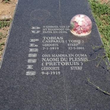 PLESSIS Tobias Casparus, du 1919-2001 &amp; Naomi PRETORIUS 1919-