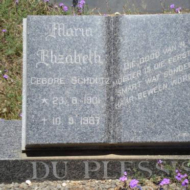 PLESSIS Maria Elizabeth, du nee SCHOLTZ 1901-1987