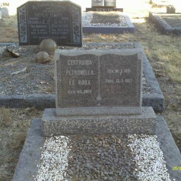 ROUX Gertruida Petronella, le nee VILJOEN 1881-1967