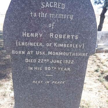 ROBERTS Henry -1922