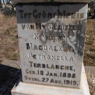 TERBLANCHE Magdalena Petronella 1898-1919