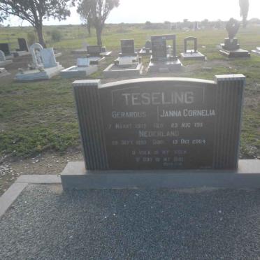 TESELING Gerardus 1909-1990 &amp; Janna Cornelia 1911-2004