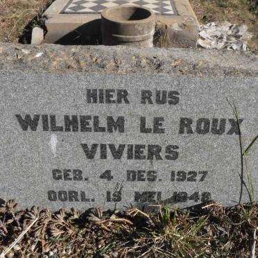 VIVIERS Wilhelm le Roux 1927-1948