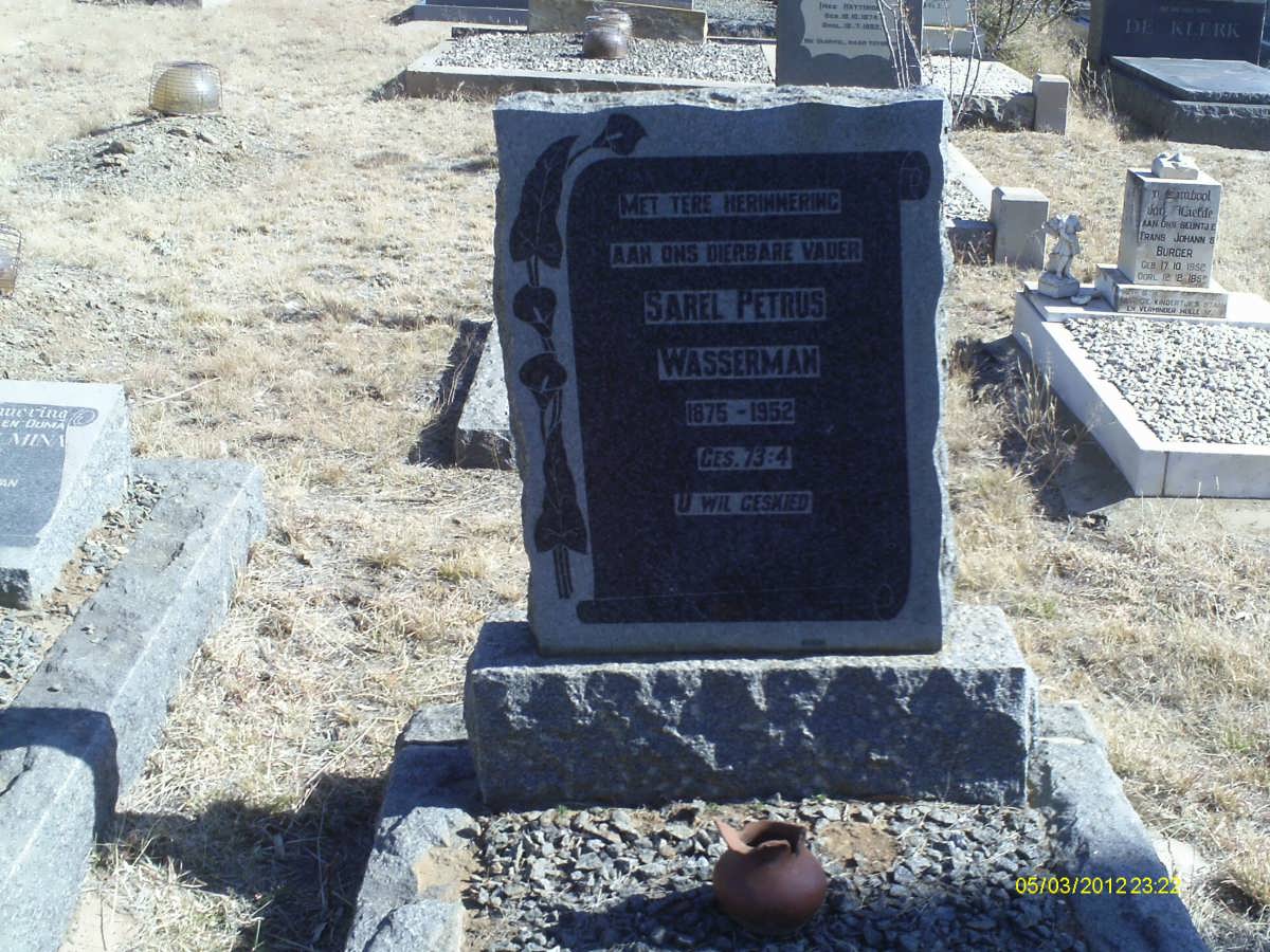 WASSERMAN Sarel Petrus 1875-1952