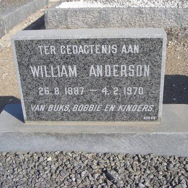 ANDERSON William 1887-1970