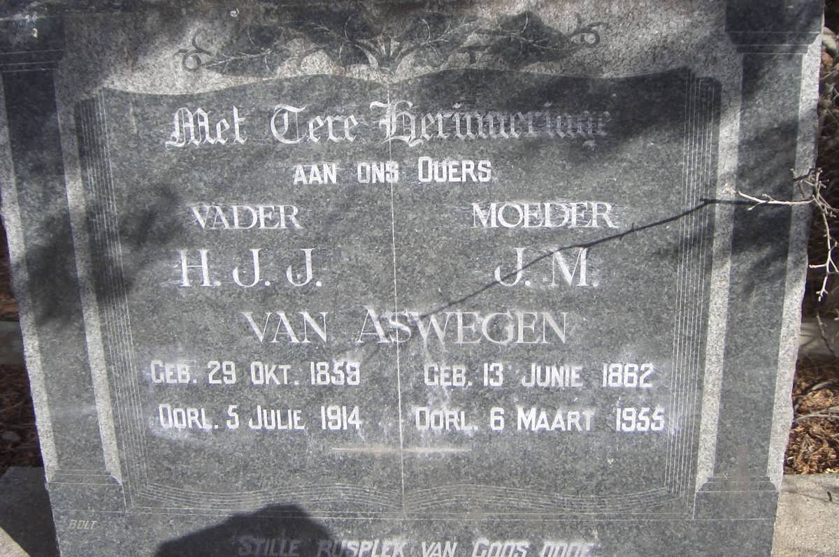 ASWEGEN H.J.J., van 1859-1914 &amp; J.M. 1862-1955