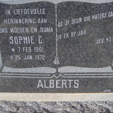 ALBERTS Sophie C. 1901-1972