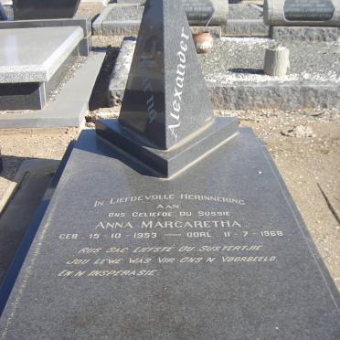 ALEXANDER Anna Magdalena 1953-1968