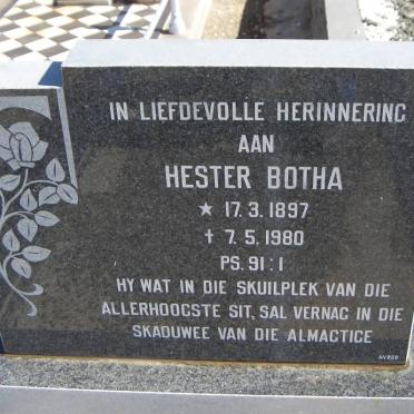 BOTHA Hester 1897-1980