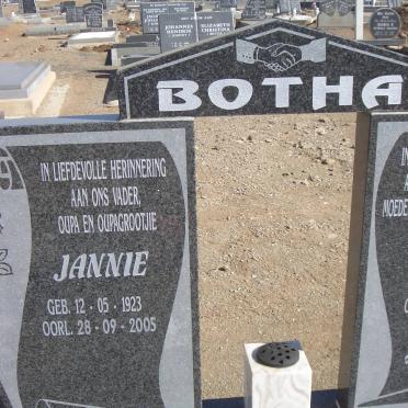 BOTHA Jannie 1923-2005