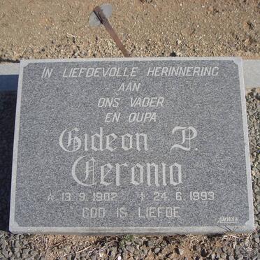 CERONIO Gideon P. 1902-1993