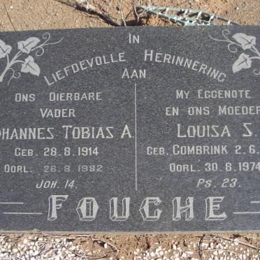 FOUCHE Johannes Tobias A. 1914-1982 &amp; Louisa S. COMBRINK 1918-1974