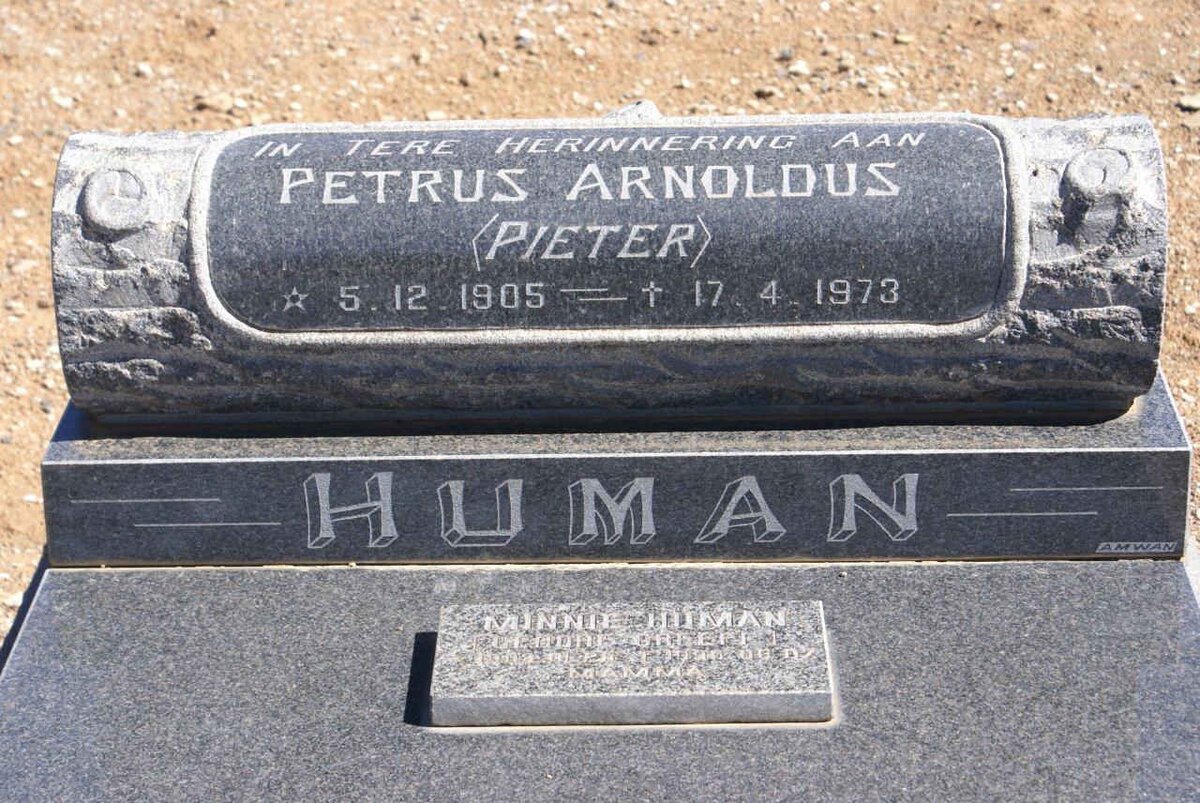 HUMAN Petrus Arnoldus 1905-1973