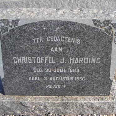 HARDING Christoffel J. 1883-1956