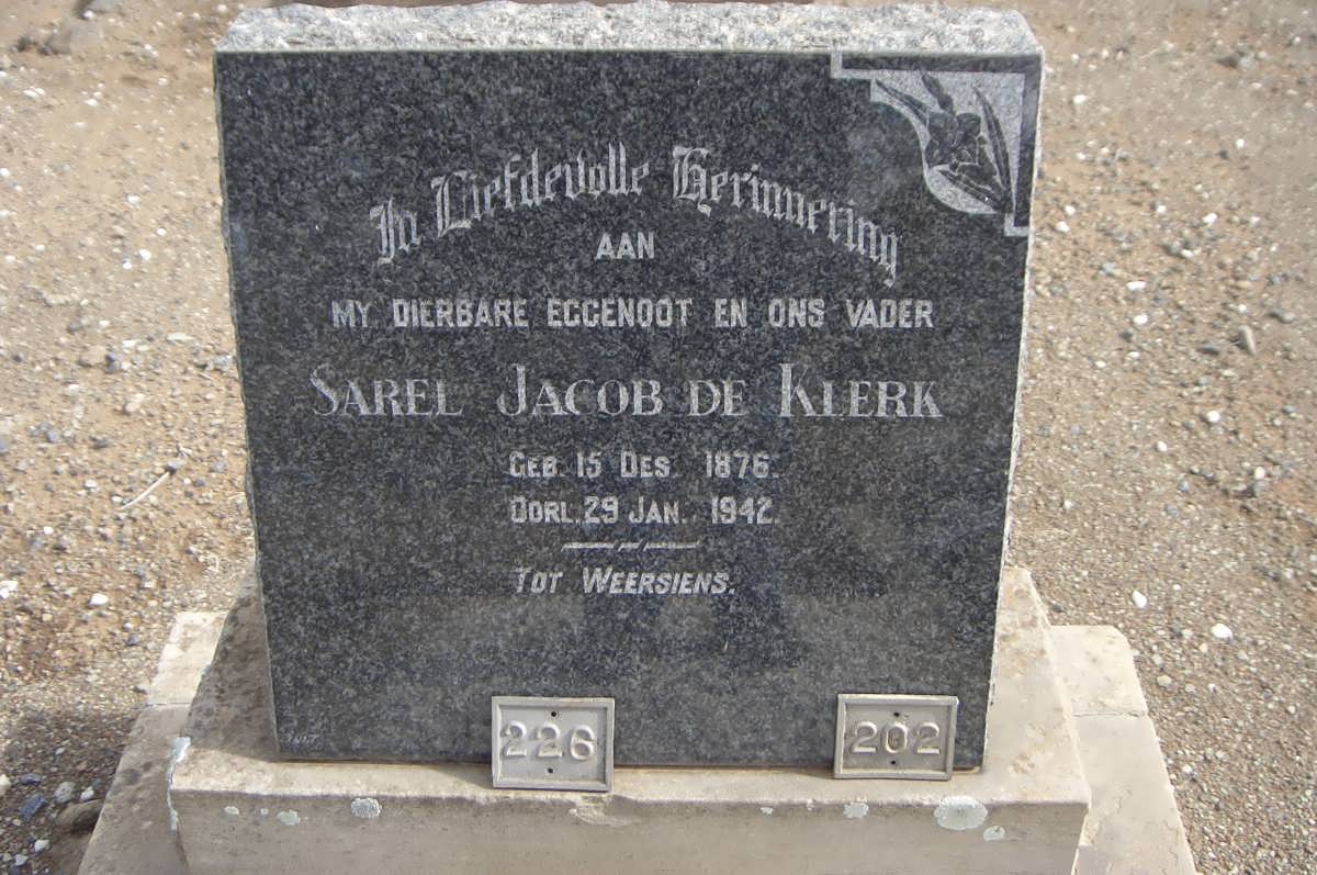 KLERK Sarel Jacob, de 1876-1942