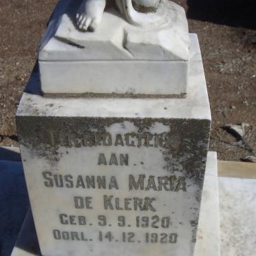 KLERK Susanna Maria, de 1920-1920