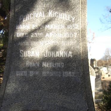 KIGHTLEY Percival 1857-1907 &amp; Susanna Johanna MEIRING -1942