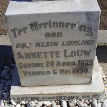 LOUW Annette 1938-1938