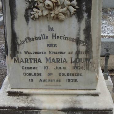 LOUW Martha Maria 1864-1938