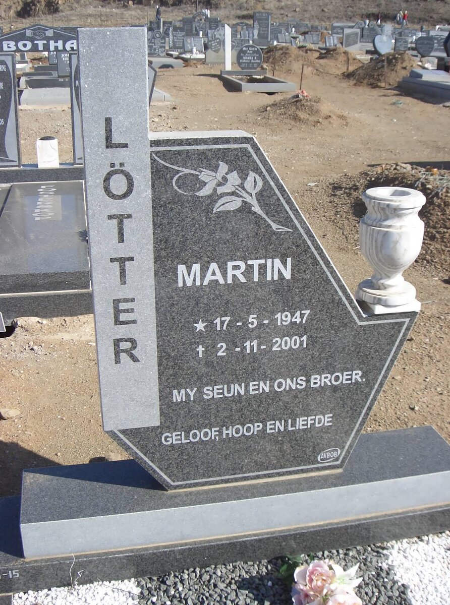 LÖTTER Martin 1947-2001