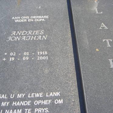 LATEGAN Andries Jonathan 1918-2001