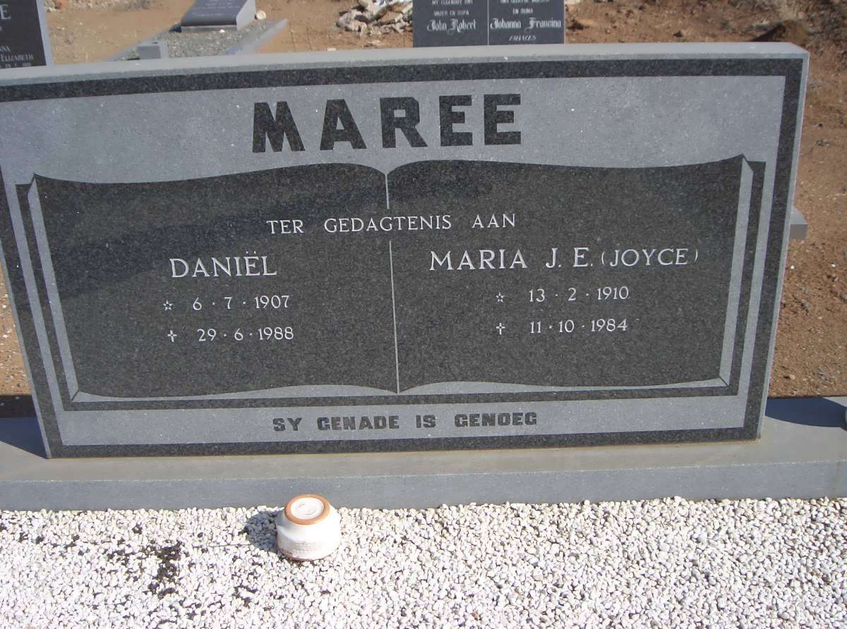 MAREE Daniël 1907-1988 &amp; Maria J.E. 1910-1984