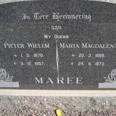 MAREE Pieter Willem 1878-1957 &amp; Maria Magdalena 1888-1973