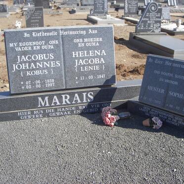 MARAIS Jacobus Johannes 1938-1997 &amp; Helena Jacoba 1947- :: MARAIS Hester Sophia 1972-2003