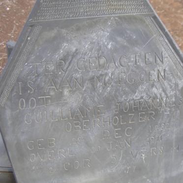 OBERHOLZER Guilliame Johannes 1852-1911