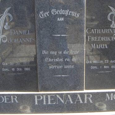 PIENAAR Daniel Johannes 1877-1960 &amp; Catharina Fredrika Maria MÖLLER 1874-1958