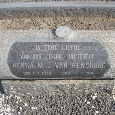 RENSBURG Rensa M.J. 1938-1968